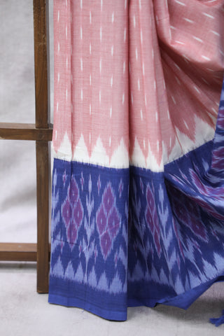 Mauve Pochampalli Cotton Ikat Saree-SRMPCIS03EX