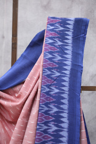 Mauve Pochampalli Cotton Ikat Saree-SRMPCIS03EX