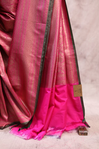 Pink Banarasi Silk Saree-SRPSS10EX