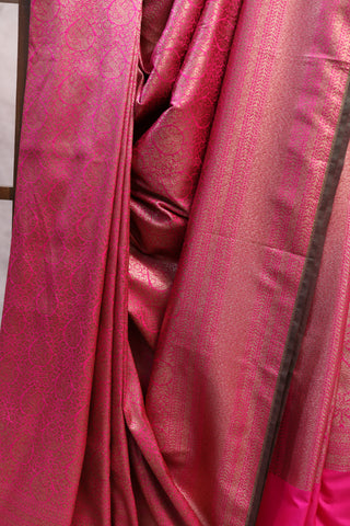 Pink Banarasi Silk Saree-SRPSS10EX