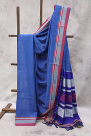 Blue Cotton Ilkal Saree - SRBCIS8EX