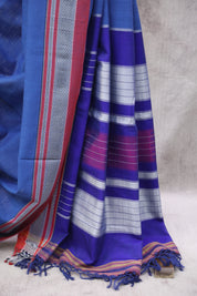 Blue Cotton Ilkal Saree - SRBCIS8EX