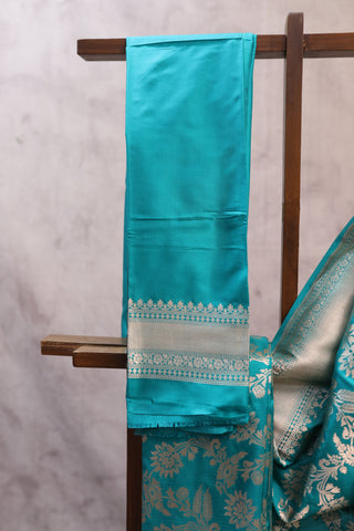 Sea Green Banarasi Silk Saree-SRGBSS04EX