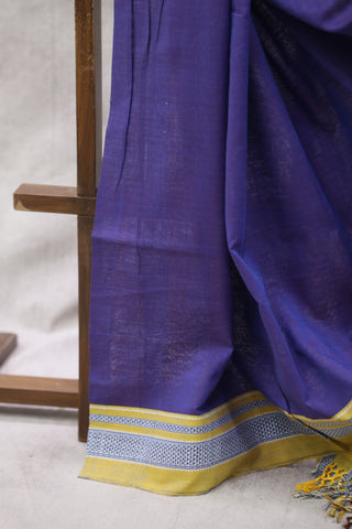 Blue Cotton Ilkal Saree - SRBCIS5EX