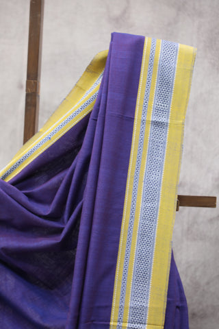 Blue Cotton Ilkal Saree - SRBCIS5EX