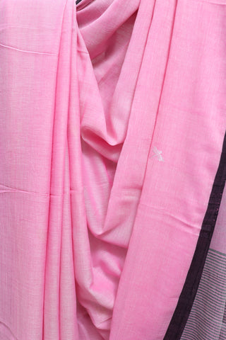 Pink Bengal Cotton Jamdani Saree-SRPBCJS101