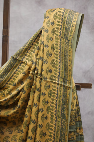 Yellow Green HBP Modal Silk Saree - SRYGMSS56EX (RD17)