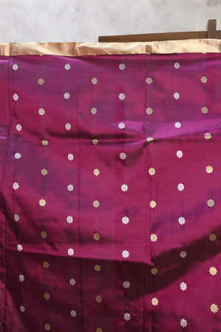 Purple Banarasi Silk Saree-SRPBSS310