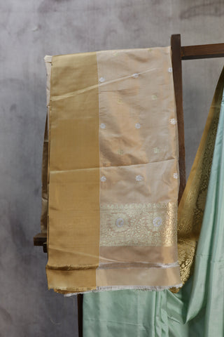 Mint Green Banarasi Silk Saree-SRMGBSS347