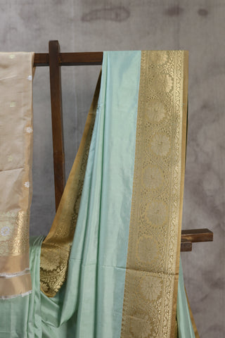 Mint Green Banarasi Silk Saree-SRMGBSS347