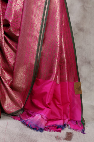 Pink Banarasi Silk Saree-SRPSS11EX