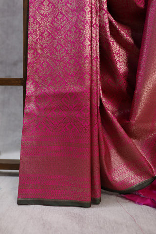 Pink Banarasi Silk Saree-SRPSS11EX