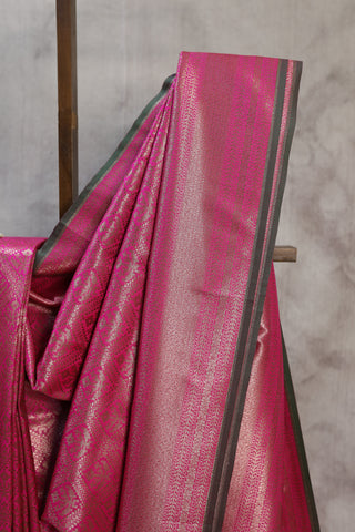 Pink Banarasi Silk Saree-SRPSS11EX