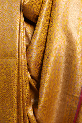 Yellow Banarasi Silk Saree-SRYSS31EX