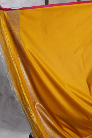 Yellow Banarasi Silk Saree-SRYSS31EX