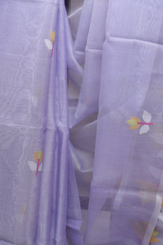 Lavender Muslin Jamdani Saree SRLMJS16