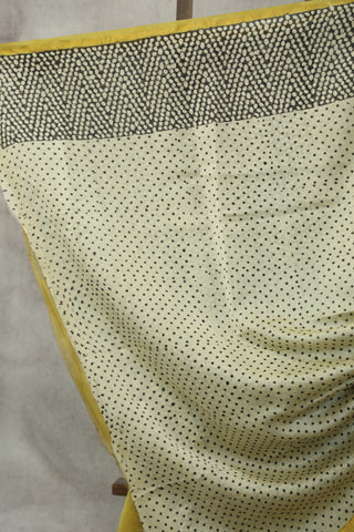 Olive HBP Cotton Silk Saree With Chanderi Border - SROCSS847