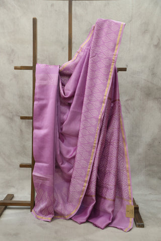 Pink HBP Cotton Silk Saree With Chanderi Border - SRPCSS831