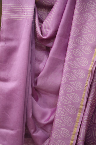 Pink HBP Cotton Silk Saree With Chanderi Border - SRPCSS831