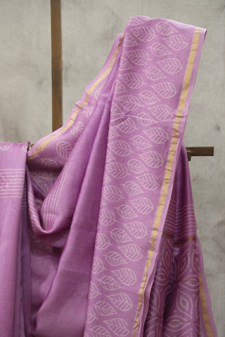 Pink HBP Cotton Silk Saree With Chanderi Border - SRPCSS831