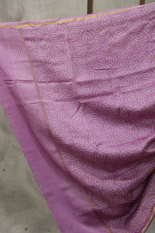 Pink HBP Cotton Silk Saree With Chanderi Border - SRPCSS831