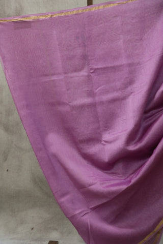 Pink HBP Cotton Silk Saree With Chanderi Border - SRPCSS831