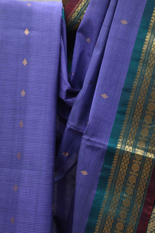 Purple Gadwal Cotton Silk Saree - SRPGCSS142