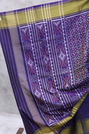 Dark Voilet Rajkot Patola Silk Saree-SRDVRPSS24EX