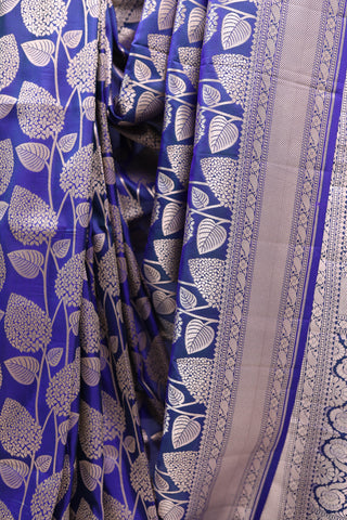 Peacock Blue Banarasi Silk Saree-SRPBBSS450