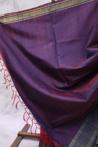 Cherry Red Raw Silk Saree - SRCRRSS361