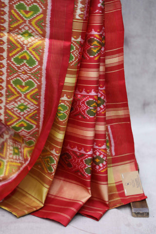 Red Rajkot Patola Silk Saree-SRRRPSS163