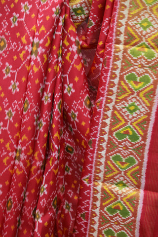 Red Rajkot Patola Silk Saree-SRRRPSS163