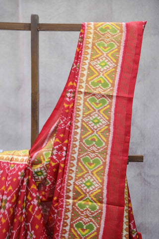 Red Rajkot Patola Silk Saree-SRRRPSS163