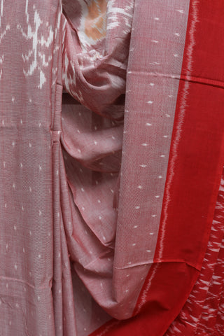 Mauve Pochampalli Cotton Ikat Saree-SRMPCIS188