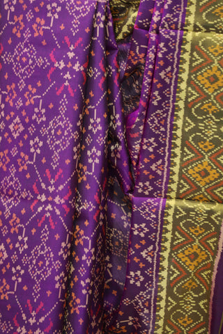 Purple Rajkot Patola Silk Saree-SRPRPSS130