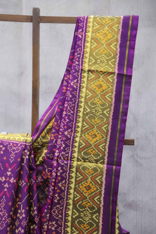 Purple Rajkot Patola Silk Saree-SRPRPSS130