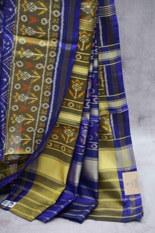 Blue Rajkot Patola Silk Saree-SRBRPSS165