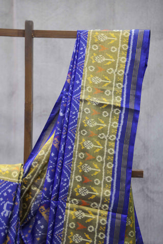 Blue Rajkot Patola Silk Saree-SRBRPSS165