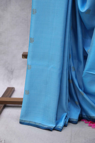 Blue Kanjeevaram Silk Saree-SRBKSS288(RD33)