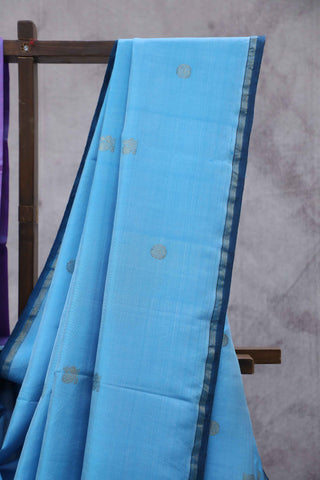 Blue Kanjeevaram Silk Saree-SRBKSS288(RD33)