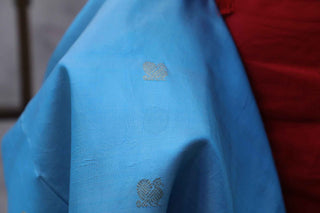 Blue Kanjeevaram Silk Saree-SRBKSS288(RD33)