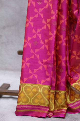 Pink Orange Rajkot Patola Silk Saree-SRPORPSS23EX