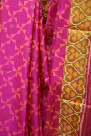 Pink Orange Rajkot Patola Silk Saree-SRPORPSS23EX