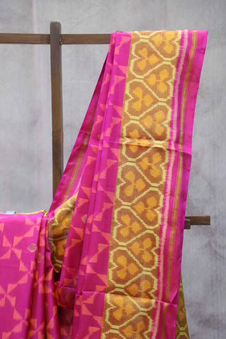 Pink Orange Rajkot Patola Silk Saree-SRPORPSS23EX