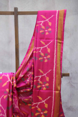 Rani Pink Rajkot Patola Silk Saree-SRRPRPSS04EX