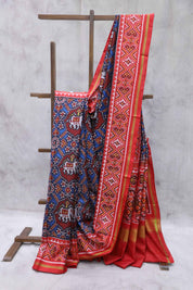 Blue Rajkot Patola Silk Saree - SRBRPSS144