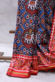 Blue Rajkot Patola Silk Saree - SRBRPSS144