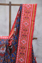 Blue Rajkot Patola Silk Saree - SRBRPSS144