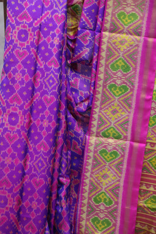 Purple Rajkot Patola Silk Saree-SRPRPSS41EX