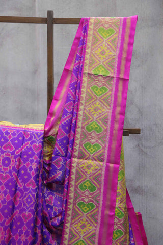 Purple Rajkot Patola Silk Saree-SRPRPSS41EX